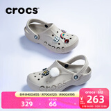 卡骆驰（CROCS）洞洞鞋贝雅男鞋女鞋轻便耐磨一脚蹬拖鞋休闲鞋|10126 卵石色-2V3 37 /38(230mm)
