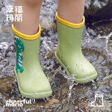 幸福玛丽（Cheerful Mario）儿童雨鞋男童雨靴水鞋2岁宝宝水鞋套鞋防滑女童幼儿防水女款胶鞋