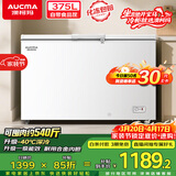 澳柯玛（AUCMA）375升单温大冷柜家用卧式冰柜雪糕柜 冷藏柜冷冻柜顶开门冰箱一级能效 BC/BD-375HNE 以旧换新