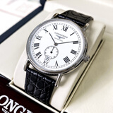 【二手99新】浪琴(Longines)男表瑰丽系列经典自动机械男士腕表 瑞士名表 二手浪琴手表 40白面-皮带L4.905.4.11.2