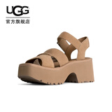 UGG夏季女士舒适厚底坡跟露趾休闲凉鞋1167475MDSD|芥菜籽色 36