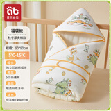 爱贝迪拉新生儿包被婴儿防惊跳夏季秋冬四季宝宝抱被睡袋包单婴幼儿通用 【推荐】秋冬5~15°C适用（福袋蛇・刺绣帽）暖姜&加厚