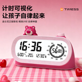 Timess迪士尼联名智能闹钟学生专用充电款电子闹钟强力叫醒可视化计时器温度显示2026新款床头钟