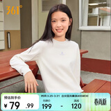 361°卫衣女春季加绒外套运动休闲圆领长袖套头衫上衣662344801D-1