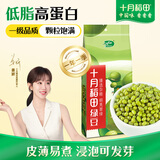 十月稻田 绿豆 500g 一级 低脂粗粮 东北杂粮 绿豆汤 可发豆芽 豆浆豆