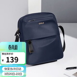 高尔夫GOLF单肩包男士休闲斜挎包男大容量牛津布防泼水轻便手机包学生随身小挎包运动男包5I797449J深黛蓝