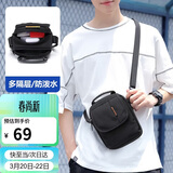 高尔夫（GOLF）单肩包男士休闲斜挎包男女帆布多隔层手机包防泼水迷你运动挂包