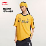 李宁抗菌速干短袖T恤男女同款夏季休闲百搭运动上衣AHSV299