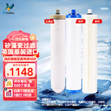 道尔顿（Doulton）【英国原装进口】D-IP301净水器专用滤芯套装 M12UCC陶瓷滤芯+KDF活性炭+PF精梳棉