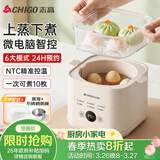 志高（CHIGO）煮蛋器 蒸蛋器 温泉蛋机 智能定时自动断电 煮鸡蛋神器溏心蛋茶叶蛋 小型蒸锅早餐一体机NE-250A