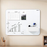 得力(deli)挂式白板 窄边框系列120*90cm易擦磁性办公教学会议悬挂式白板家用儿童写字板黑板50027