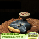 藏壶天下宜兴紫砂盖托茶宠纯手工摆件茶具配件青蛙莲子可养茶桌茶玩小摆件
