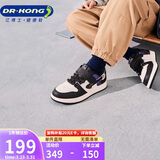 江博士学步鞋运动鞋秋季男女童舒适休闲国货儿童鞋B14243W001黑/米25