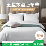 艾薇亲肤五星级酒店宾馆专用纯白色民宿被套枕套床单1.5m/1.8m四件套