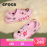 卡骆驰（CROCS）贝雅卡骆班洞洞鞋轻便耐磨一脚蹬休闲鞋女鞋时尚沙滩鞋|205089 芭蕾粉/糖果粉-6TG 39 (240mm)