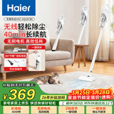 海尔（Haier）无线手持吸尘器家用除灰尘车载轻量宠物吸毛便携式随手吸除尘大功率大吸力年度新品SQ2DW实用体面
