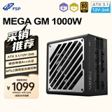 全汉（FSP）MEGA GM 1000W 金牌全模组电源（ATX3.1/12V-2x6/噪音等级A++认证）