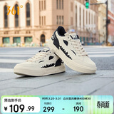 361°板鞋子男春夏季休闲透气平底帆布鞋低帮百搭运动鞋672526604-2