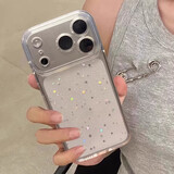 叶余闪粉星星适用苹果17pro手机壳iphone18pro感全包防摔透明硅胶女17全系列保护套 【透明精孔】闪粉星星（带闪粉） iPhone 18Pro/ 17Pro通用