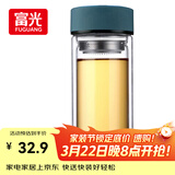 富光 男女士双层玻璃杯 高硼硅泡茶杯 茶水分离水杯带茶隔杯子500ml