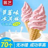 展艺草莓味冰淇淋粉1kg 冰淇淋机商用装原料 雪糕杯甜筒雪顶拿铁