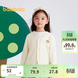 巴拉巴拉男童毛衣开衫2024春秋女童针织衫上衣线衫时尚百搭萌208324103207