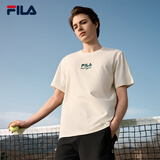 FILA  斐乐官方男短袖T恤夏简约休闲字母图案针织网球上衣