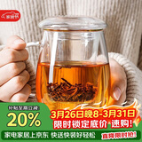 物生物（RELEA）玻璃杯男女士茶水分离杯耐高温办公泡茶杯带把高硼硅水杯花茶杯子