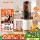 九阳（Joyoung）原汁机三段压榨家用多功能大口径电动冰淇淋机全自动冷压榨果汁果蔬机渣汁分离Z12-LZ566 