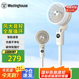 西屋（Westinghouse）空气循环扇家用立式遥控落地扇涡轮落地扇循环对流3D摇头电扇轻音低噪大风力节能风扇WTH-XH018