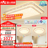 雷士（NVC）吸顶灯客厅灯语音智能现代轻奢新中式led照明灯具白金碧月D