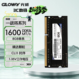 光威（Gloway）8GB DDR3L 1600 笔记本内存条 战将 普条 精选颗粒  CL11 AI电脑配件升级