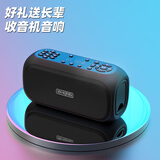维尔晶（W-King） X3 户外便携数字点播收音机好音质蓝牙音响低音炮老人机孝敬父母送长辈的贴心好礼支持U盘内存卡 黑色+16G卡
