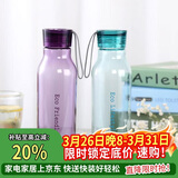 乐扣乐扣（LOCK&LOCK）ECO户外运动水杯户外便携塑料水壶男女杯子两件套（550ml*2） 