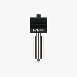 拓竹硬化钢不锈钢热端喷嘴【X2D/P2S/H2D/H2C/H2S】0.2/0.4/0.6/0.8mm 标准流量快拆喷头3D打印机配件 0.2mm 不锈钢热端【精细打印】