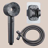科固（KEGOO）一键止水手持花洒洗澡淋浴喷头软管三件套装 免打孔支架通用K4035