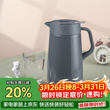 虎牌（TIGER）保温壶 304不锈钢时尚保温壶PWO-A16C-HD 深灰色 1.6L
