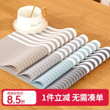 钟爱一生防水桌布防油餐桌垫台布茶几布北欧隔热垫免洗台布桌面垫子长方形 餐垫 海川咖色 45*30cm单片装