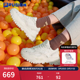 FILA FUSION斐乐女鞋BIANCO老爹鞋季硬糖鞋休闲鞋厚底运动鞋女 棉花糖/银-MM 36