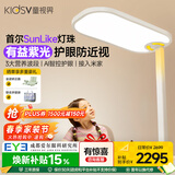 童视界紫光护眼大路灯语音智控全光谱落地灯学生立式阅读台灯150W