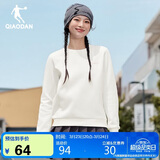 乔丹卫衣女春季莱赛尔Lyocell外套运动休闲套头衫宽松圆领长袖上衣