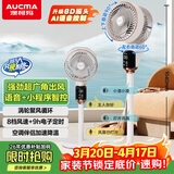 澳柯玛（AUCMA）8D摆风语音遥控空气循环扇电风扇家用落地扇台式小型轻音桌面卧室办公小风扇母婴KYT-19Z305(Y)