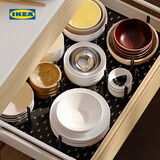 宜家（IKEA）UPPDATERA乌普道拉厨房餐具抽屉收纳分隔盘刀具餐具收纳 刀架煤黑色20x50cm