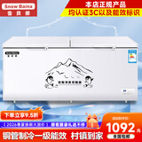雪贝娜冰柜商用大容量全冷冻家用双温卧式冷柜展示柜 798单温智能温控【一级能效】