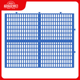 憨憨宠 猫狗笼脚垫板 狗舍防滑卡脚垫板网格可拼接加厚散热板（单片装） 长宽为66*52cm 蓝色