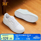 361°运动男鞋春夏季学生复古厚底增高小白休闲板鞋子男672426615-1
