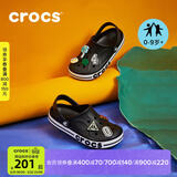 CROCS卡骆驰贝雅卡骆班儿童洞洞鞋沙滩凉鞋男童女童拖鞋/207018/207019 黑色-001 35 (215mm)