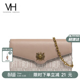 VANESSA HOGAN VH女包太阳神系列贝伦信封包轻奢斜挎链条包生日礼物送女友老婆 浅褐