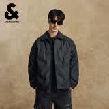 杰克·琼斯（JACK&JONES） 男生2025年冬季款羽绒服翻领衣身钢印日常外套通勤上衣225323008