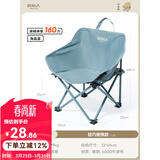 原始人（The Primitive）户外折叠椅露营椅子躺椅便携折叠月亮椅小凳子折叠凳钓鱼凳 轻巧款【儿童专座 爱不释手】蓝色